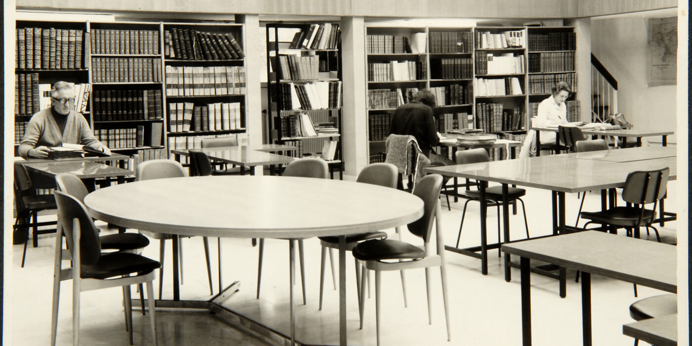salle de lecture de Pau dans les années 1970