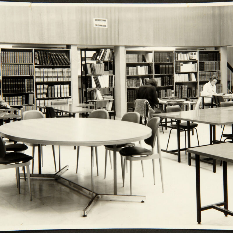 salle de lecture de Pau dans les années 1970